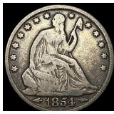 1854-O Silver Seated Liberty Half Dollar  LIGHTLY
