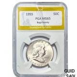1955 Franklin Half Dollar PGA MS65 Bugs Bunny