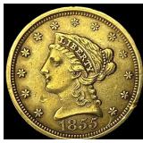 1855 Gold $2.50 Liberty Head Quarter Eagle CLOSELY