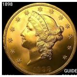 1898 $20 Gold Double Eagle GEM BU
