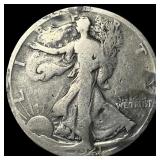 1921-S Silver Walking Liberty Half Dollar LIGHTLY