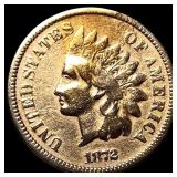 1872 Indian Head Cent CLOSELY UNCIRCULATED