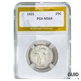 1925 Standing Liberty Quarter PGA MS64