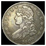 1833 Capped Bust Half Dollar NEARLY UNCIRCULATED