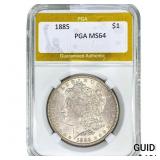 1885 Morgan Silver Dollar PGA MS64