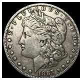 1887-O Silver Morgan Dollar NEARLY UNCIRCULATED