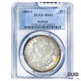 1883-S Morgan Silver Dollar PCGS MS62 Redfield