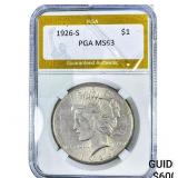 1926-S Silver Peace Dollar PGA MS63