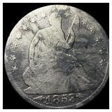 1853-O Silver Seated Liberty Half Dollar NICELY CI