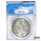 1926-S Silver Peace Dollar ANACS MS64 VAM-5