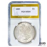 1889 Morgan Silver Dollar PGA MS64