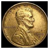 1909-S Lincoln Wheat Cent CHOICE AU
