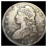 1836 Capped Bust Silver Half Dollar LIGHTLY CIRCUL
