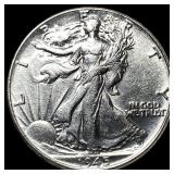 1945-S Silver Walking Liberty Half Dollar NEARLY U