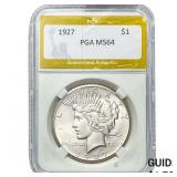 1927 Silver Peace Dollar PGA MS64