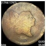 (1794-1797) Liberty Cap Half Cent NICELY CIRC