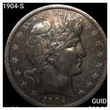 1904-S Barber Half Dollar CHOICE AU