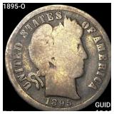 1895-O Barber Dime NICELY CIRCULATED