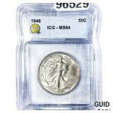 1946 Walking Liberty Half Dollar ICG MS64