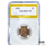 1930 Wheat Cent PGA MS67 RD