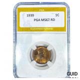 1939 Wheat Cent PGA MS67 RD