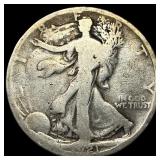 1921-D Silver Walking Liberty Half Dollar  NICELY
