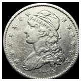 1835 Silver Capped Bust Quarter CLOSELY  UNCIRCUL