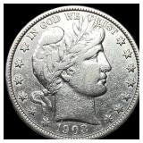 1908 Barber Half Dollar NEARLY UNCIRCULATED
