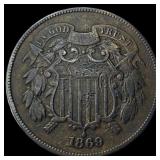 1869 Copper 2 Cents HIGH GRADE