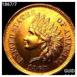 1867/7 Indian Head Cent CHOICE BU RD