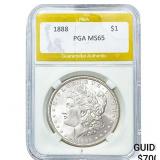 1888 Morgan Silver Dollar PGA MS65