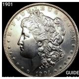 1901 Morgan Silver Dollar UNCIRCULATED +
