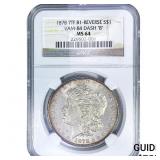 1878 Morgan Silver Dollar NGC MS64 7TF VAM-84