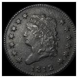 1812 BN Classic Head Large Cent CLOSELY UNCIRCULAT