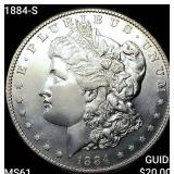 1884-S Morgan Silver Dollar UNCIRCULATED