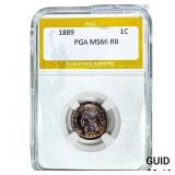 1889 Indian Head Cent PGA MS66 RB