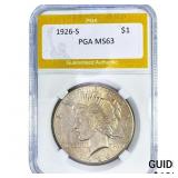 1926-S Silver Peace Dollar PGA MS63