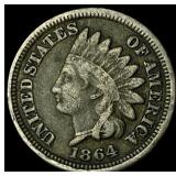 1864 Indian Head Cent (Bronze) NEARLY UNCIRCULATED