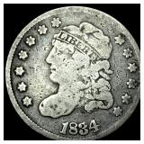 1834 Capped Bust Half Dime LIGHTLY CIRCULATED