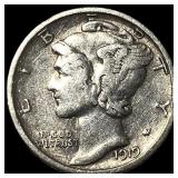 1919 Mercury Dime CLOSELY UNCIRCULATED