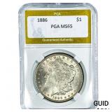 1886 Morgan Silver Dollar PGA MS65