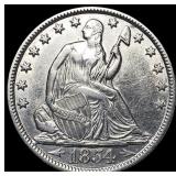 1854-O Silver Seated Liberty Half Dollar CLOSELY U