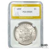 1898 Morgan Silver Dollar PGA MS64