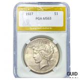 1927 Silver Peace Dollar PGA MS63