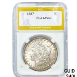 1887 Morgan Silver Dollar PGA MS64