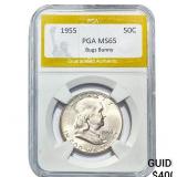 1955 Franklin Half Dollar PGA MS65 Bugs Bunny
