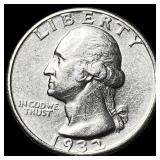 1932-D Silver Washington Quarter CHOICE BU