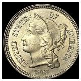 1868 Nickel Three-Cent Piece UNCIRCULATED