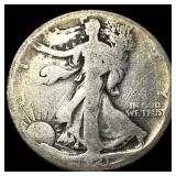 1918-S Silver Walking Liberty Half Dollar NICELY C