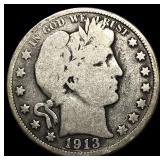 1913 Barber Half Dollar HIGH GRADE